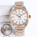 Omega Seamaster 150M 2824 Movement 41MM Twp-tone Rose Gold Strap Men Mechanical Watch